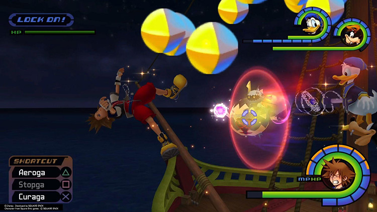 Sora getting his savings knocked out of him / KH1.5