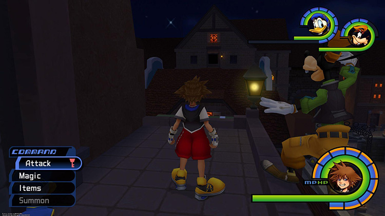 Next, get across these rooftops / Kingdom Hearts 1.5