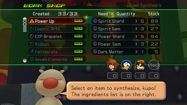 Power Up with Spirit Gems / Kingdom Hearts 1.5