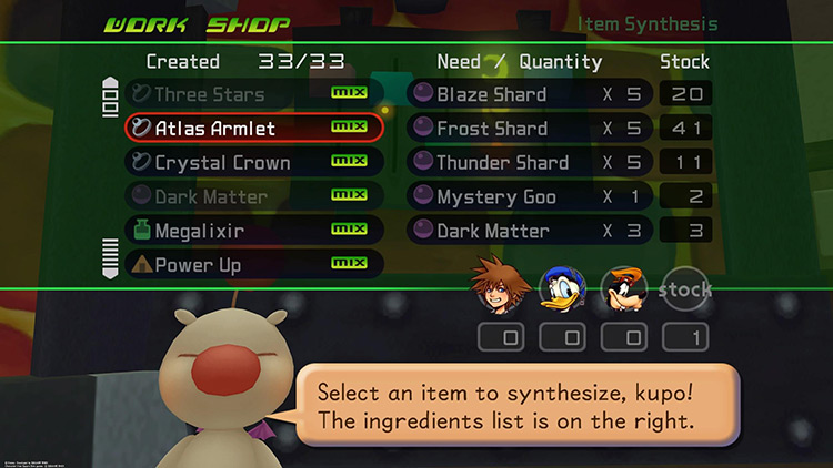 The Moogle Synthesis Shop, Kupo / KH1.5