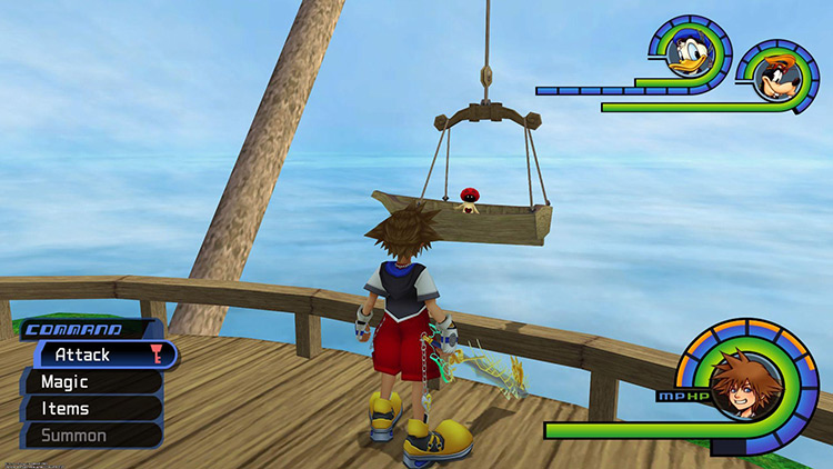 In the hanging boat out front / KH1FM
