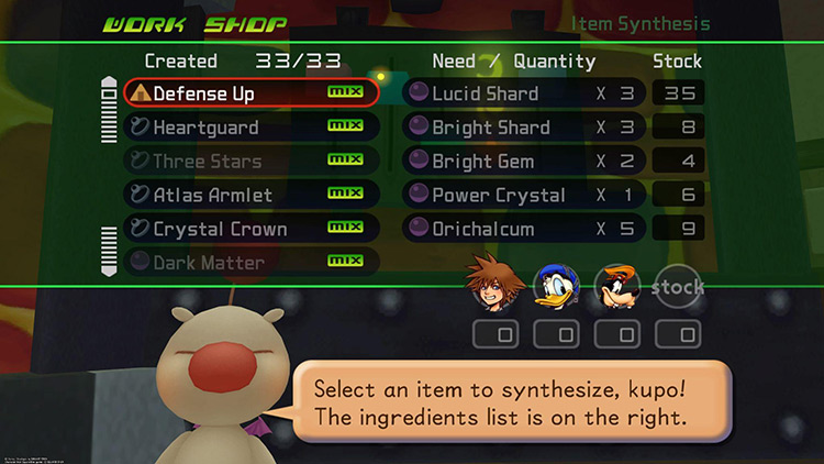 The Fruits of your Labor, Kupo / Kingdom Hearts 1.5