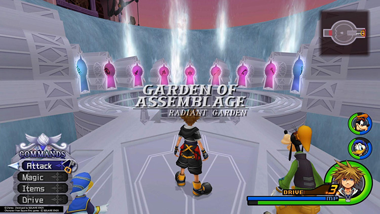 This is your goal. Each door is a Data rematch / KH2FM
