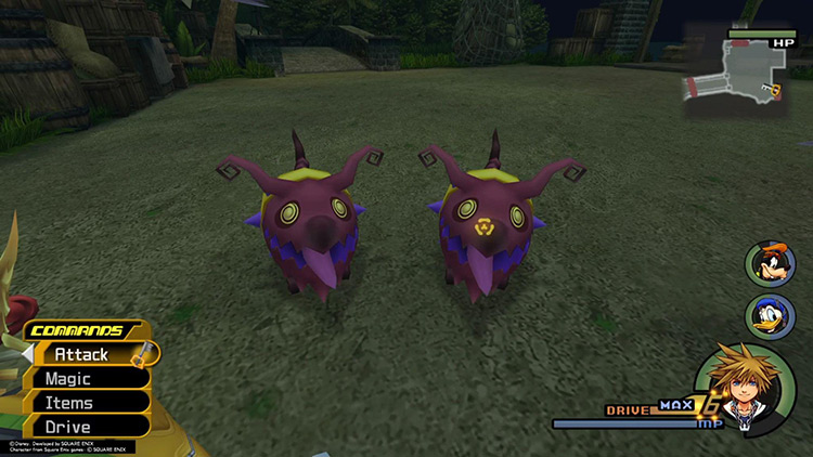 You can pet these dogs… with your keyblade… / KH2FM