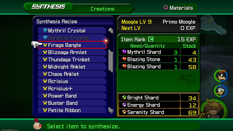 Synthesizing a Firaga Bangle / KH2FM