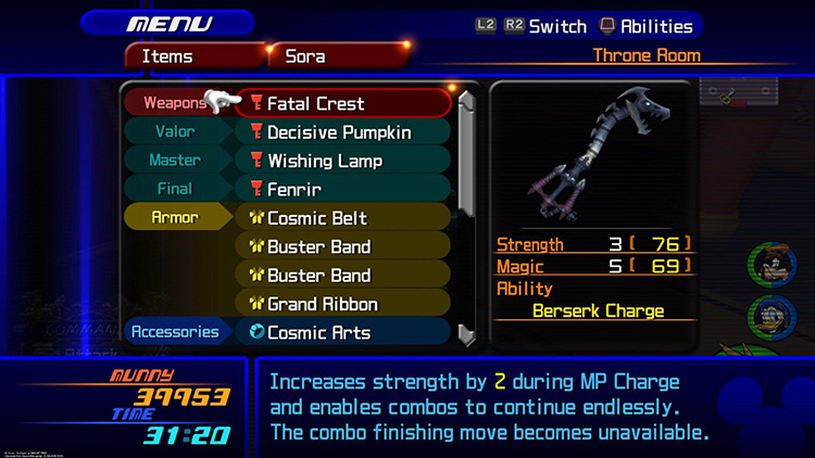 Fatal Crest Keyblade / KH2FM