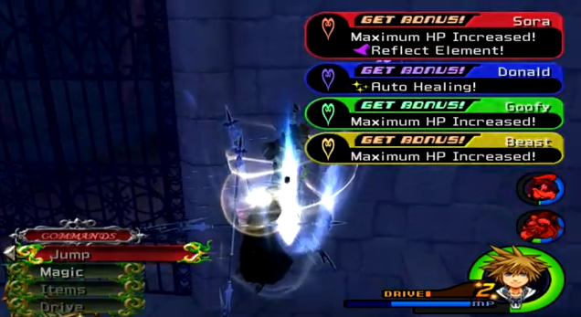 KH2 - 2nd Reflect Element in Beast's Castle