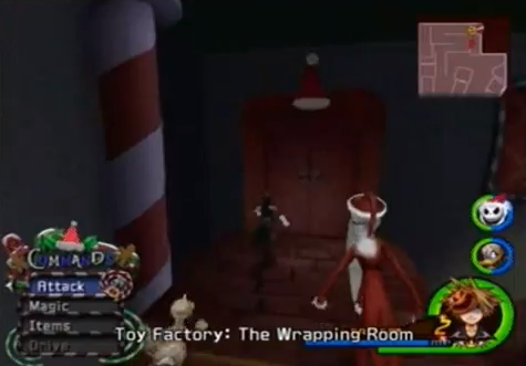 KH2 - Halloween Town Santa's Workshop