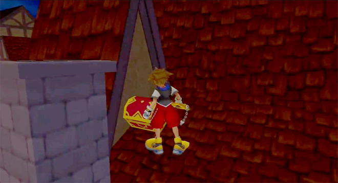 sora opening chest roof accessory shop traverse town chimney